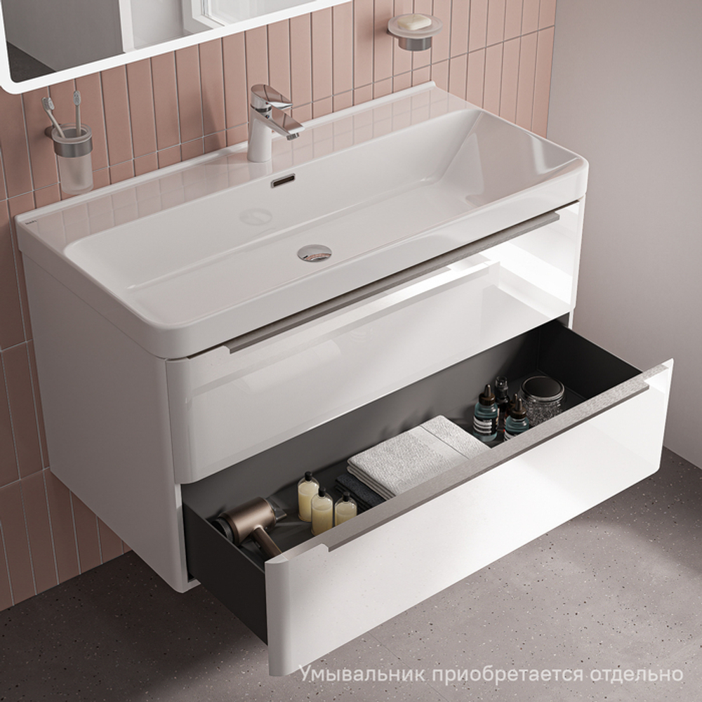 Тумба подвесная IDDIS Cloud X, 100 см, белый, CLX10W0i95