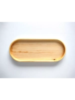 Поднос деревянный овальный
