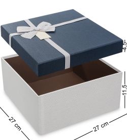 Packing Symphony WF-79-A Набор коробок из 3шт «Квадрат» цв.бел./син.