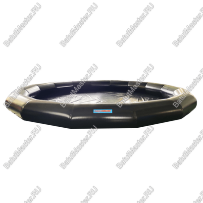 Круглый надувной бассейн «Многогранник», черный, 7*7*0,65 м