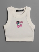 Летний кроп топ трикотажный детский