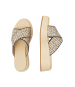 Шлепанцы TH MONO RAFIA Tommy Hilfiger - бежевый(FW0FW07895)