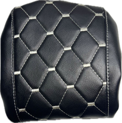 Чехол на штатный подлокотник Лада Веста (белая нить Рубин)