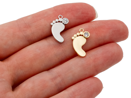 Подвеска "Ножка малыша", 17мм (уценка)