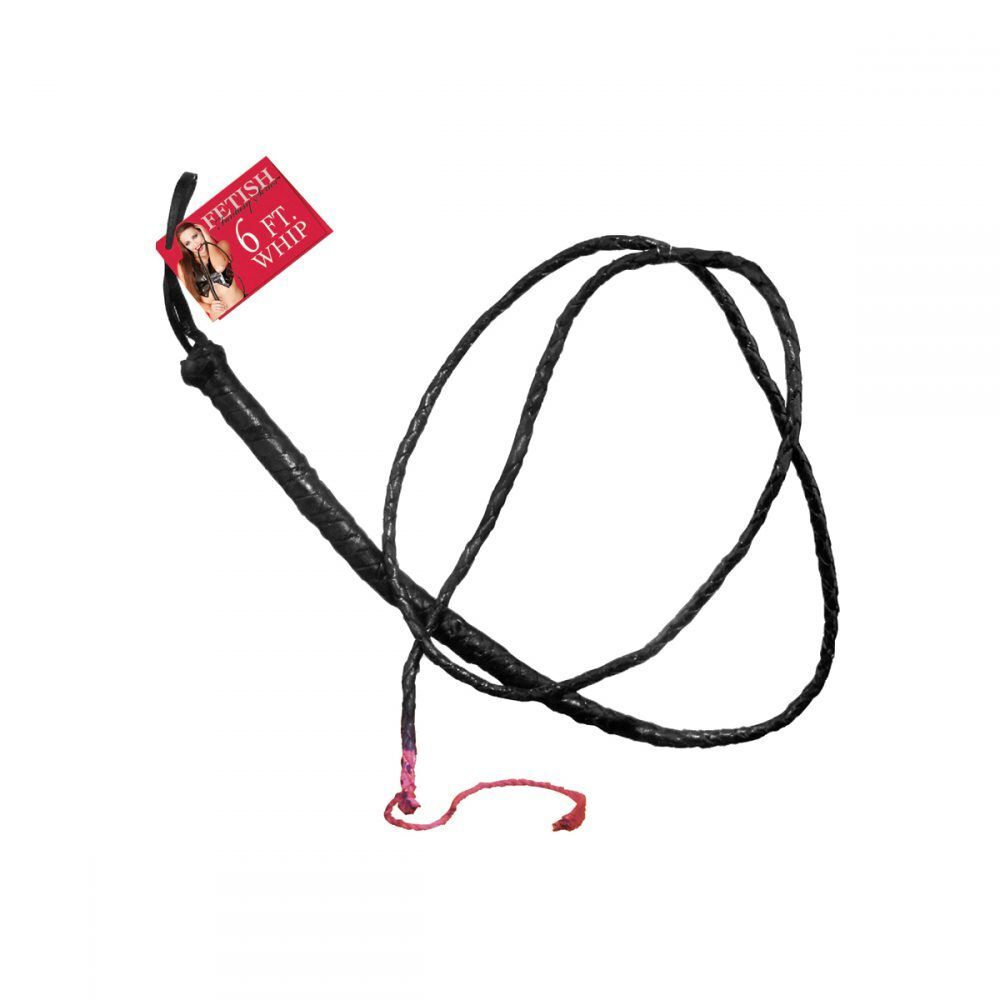 Черный кнут Black 6 foot Whip - 183 см. (Цвет: черный)