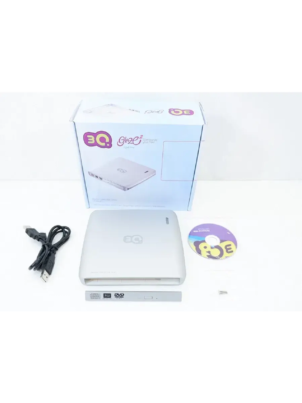 Внешний корпус USB 3Q для CD/DVD SATA Glaze2