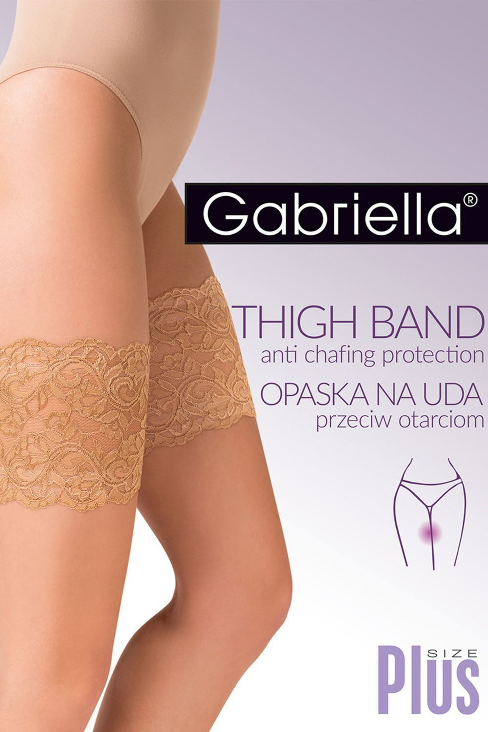 509 Koronkowa opaska Beige Gabriella
