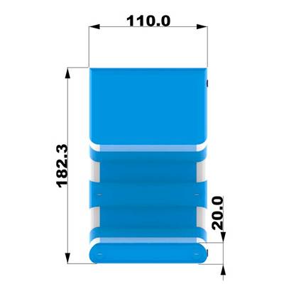 Надувная лестница для бассейна из ПВХ с бассейном, синий, 1,82*1,1*0,87 м