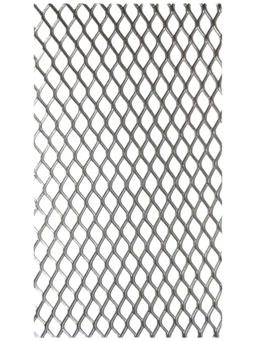 Решетка радиатора (сетка) 120х20см ячейки 7х4мм серебристая