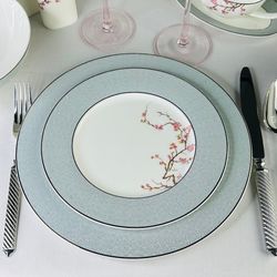 Lenardi 145-633 Набор из 6 тарелок 21,5см САКУРАуп.(х10)Костяной фарфор