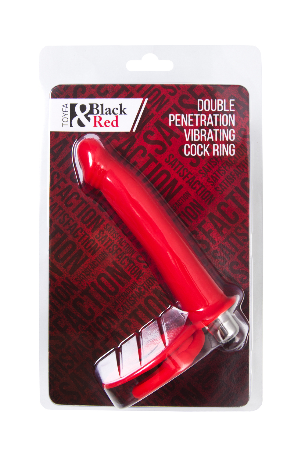 Насадка Black&Red для двойного проникновения красная 19 см