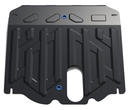 Защита картера и КПП Rival для Kia Sorento II рестайлинг (V - 2.2D; 2.4) 2012-2021, сталь 1.8 мм, с крепежом, штампованная, 111.2823.1