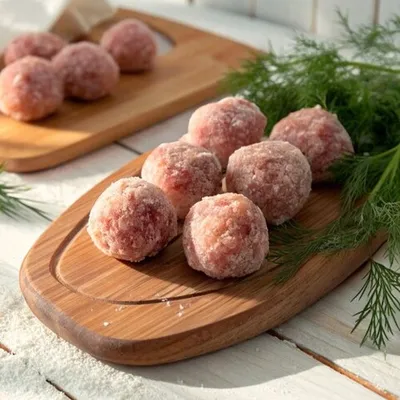 Фотография Фрикадельки Шведские мясные из курицы / 250 гр купить в магазине Афлора