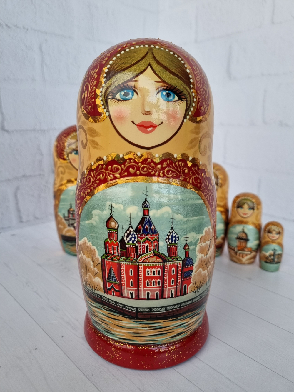 Матрёшка "Виды города" 5мест