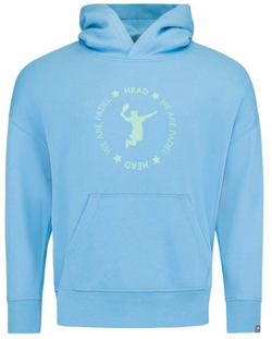Мужская теннисная кофта Head Padel Hoodie - electric blue