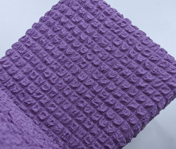 Чехол на стул без оборки со спинкой, цвет Лиловый, Набор 4 шт.