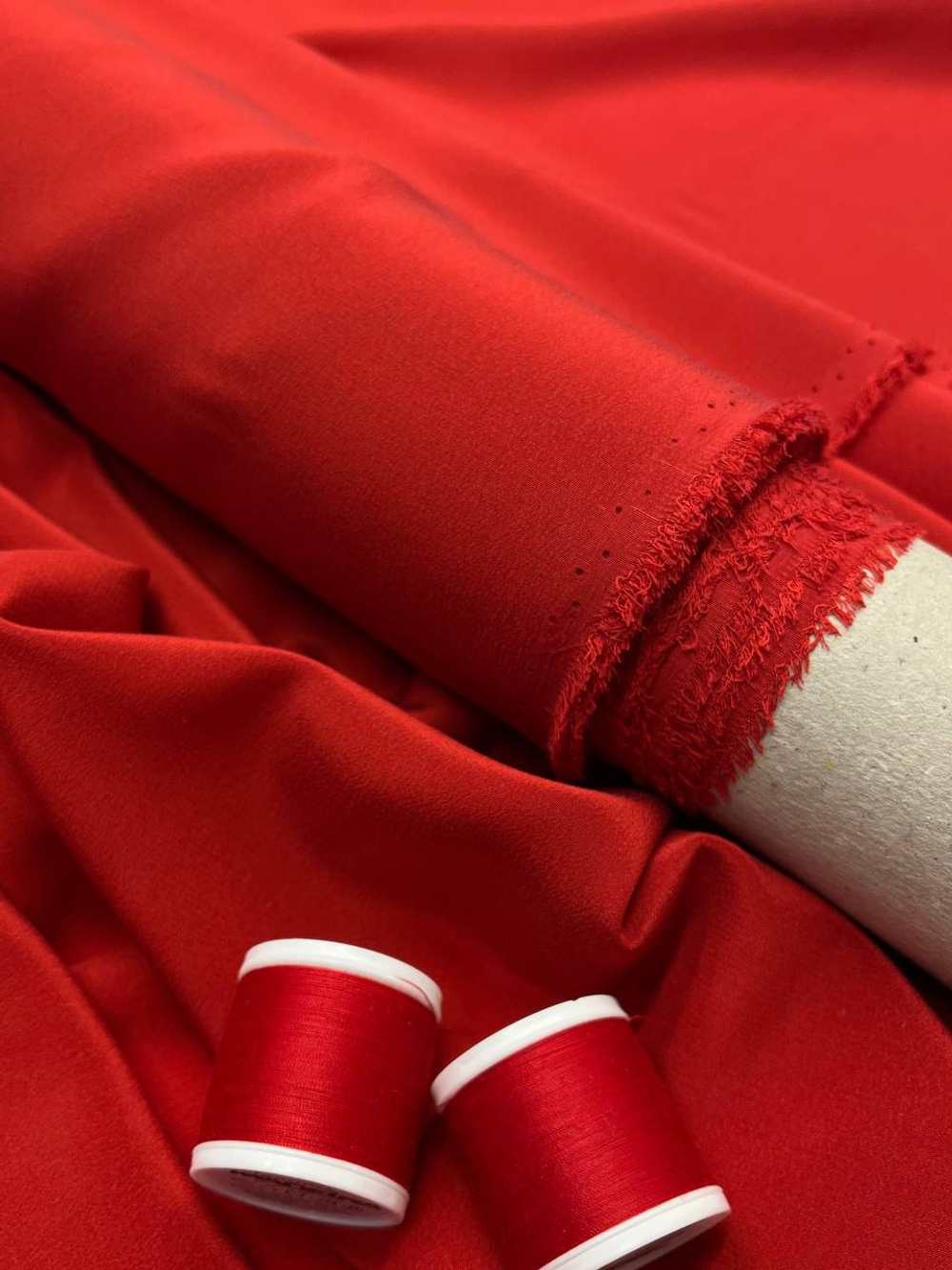 Шелк креп красный