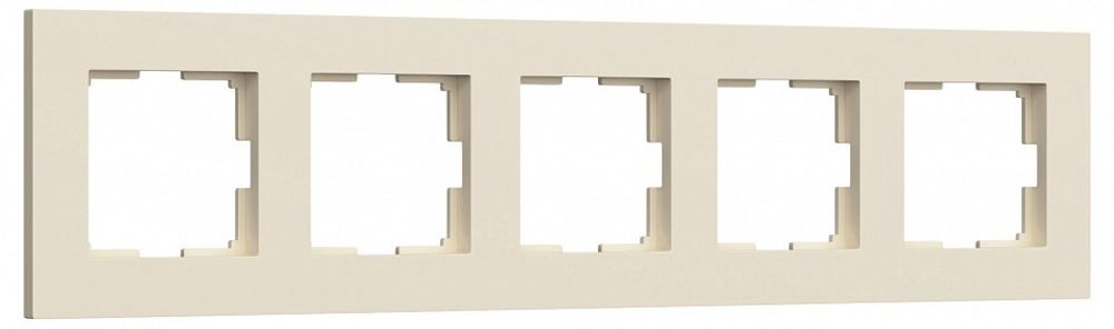 Рамка на 5 постов Werkel Slab айвори софт W0052962