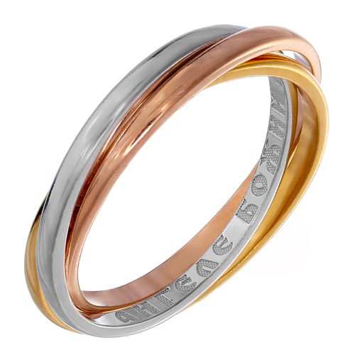 Кольцо из серебра/Позолота,Родий