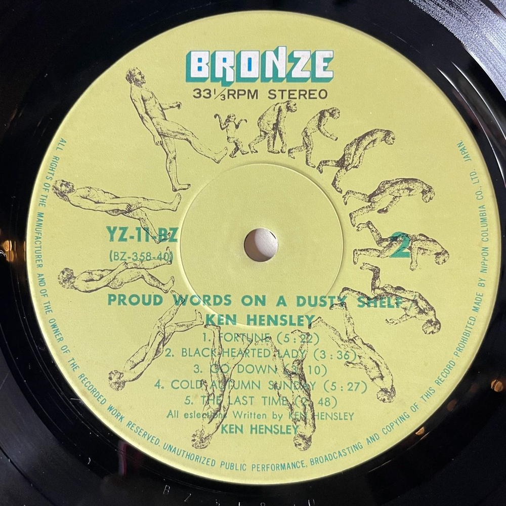 Винтажная виниловая пластинка LP Ken Hensley Proud Words On A Dusty Shelf (Japan 1973) (No Obi) Proud Words