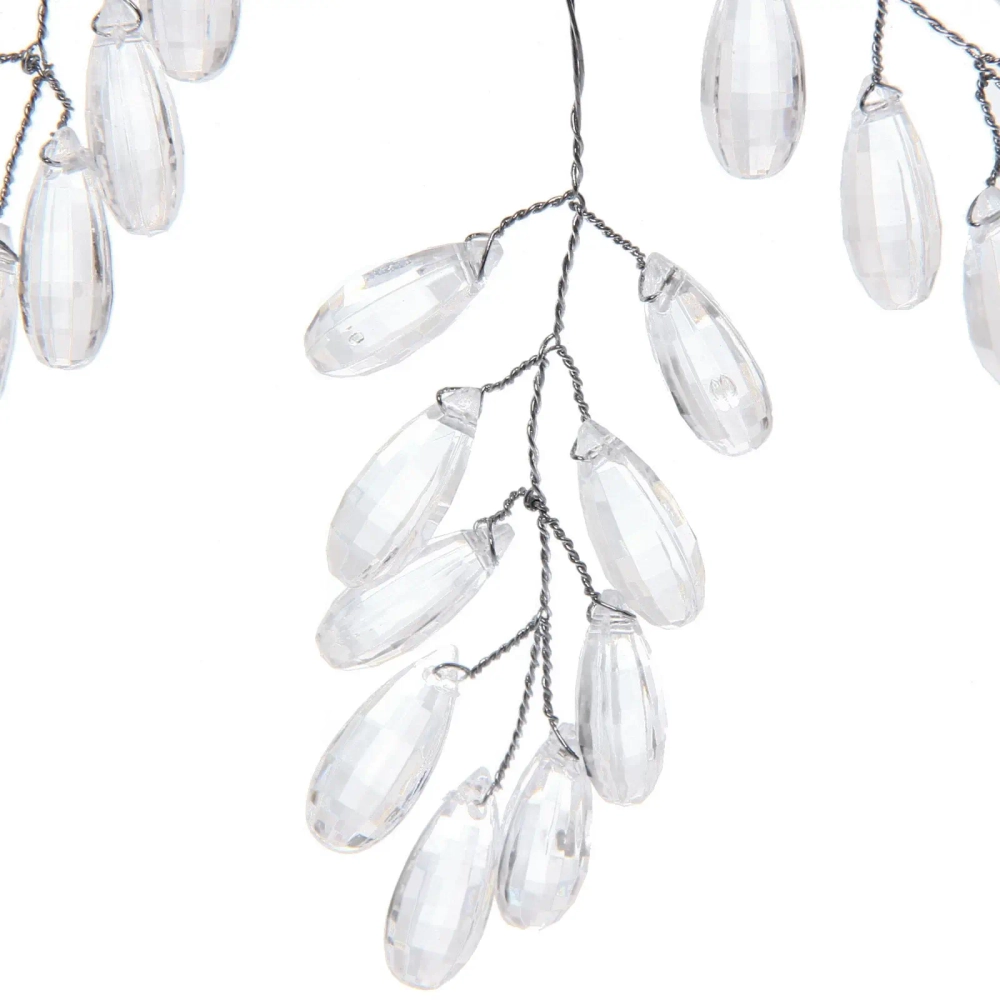 Ветка декоративная «Волшебство ночи» 20 см, Прозрачный