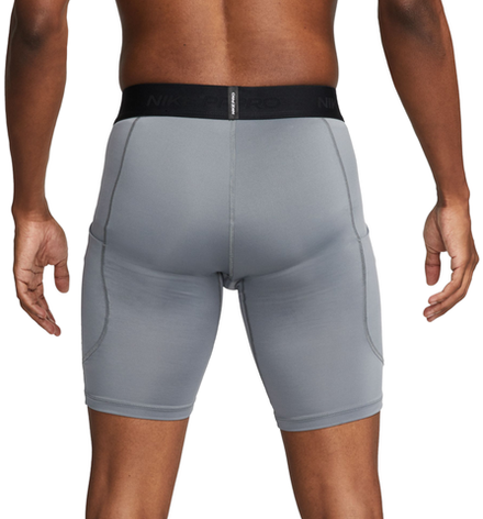 Термобелье Nike Pro Dri-Fit Fitness Long Shorts - smoke grey/black - Gray
