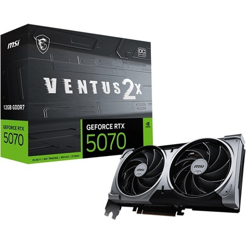 Видеокарта MSI GeForce RTX 5070 VENTUS 2X OC 12GB (G5070-12V2C)