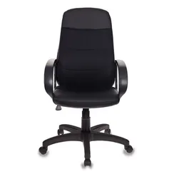 Кресло руководителя  Бюрократ, черный,  экокожа/сетка, CH-808AXSN/LBL+TW-11