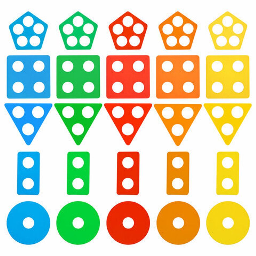 Сортер-пирамидка, 5 фигур, "Геометрик", метод Монтессори, развивающий, дерево, BRAUBERG KIDS, 665259