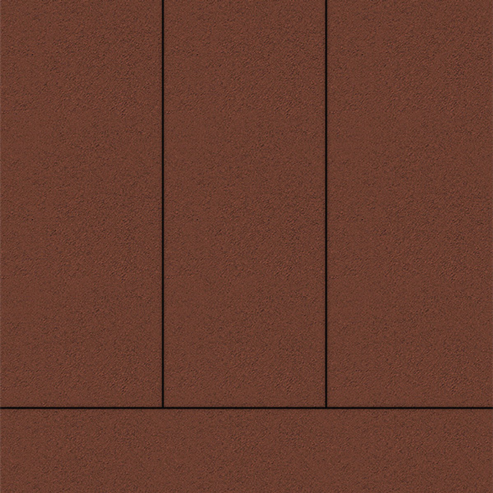 Тротуарная плитка ПРЯМОУГОЛЬНИК 900х300 мм - Стандарт Красный