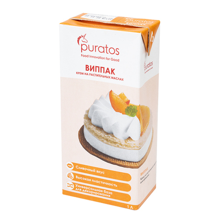 Крем растительный Виппак 1л Россия, шт ОПТ