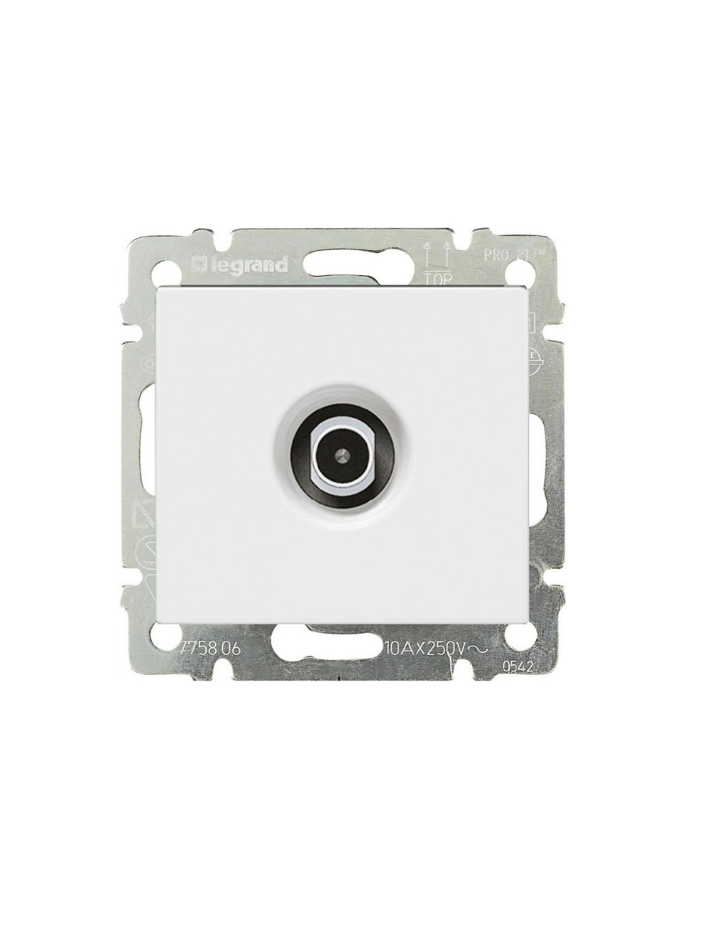 Legrand розетка 4429 TV с рамкой 1 белая