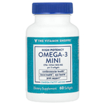 The Vitamin Shoppe, Омега-3 мини, высокая эффективность, 60 капсул (700 мг в каждой капсуле)