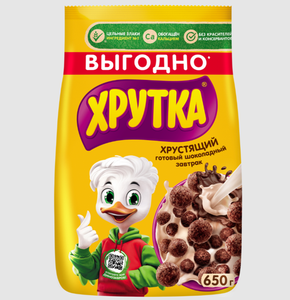 ЗАВТРАК ХРУТКА ГОТОВЫЙ ШОКОЛАДНЫЙ 650ГР
