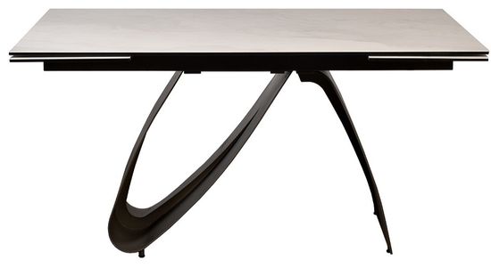 169DT-92055 Стол обеденный раскл.керам.столешница 160(40+40)*90*76см