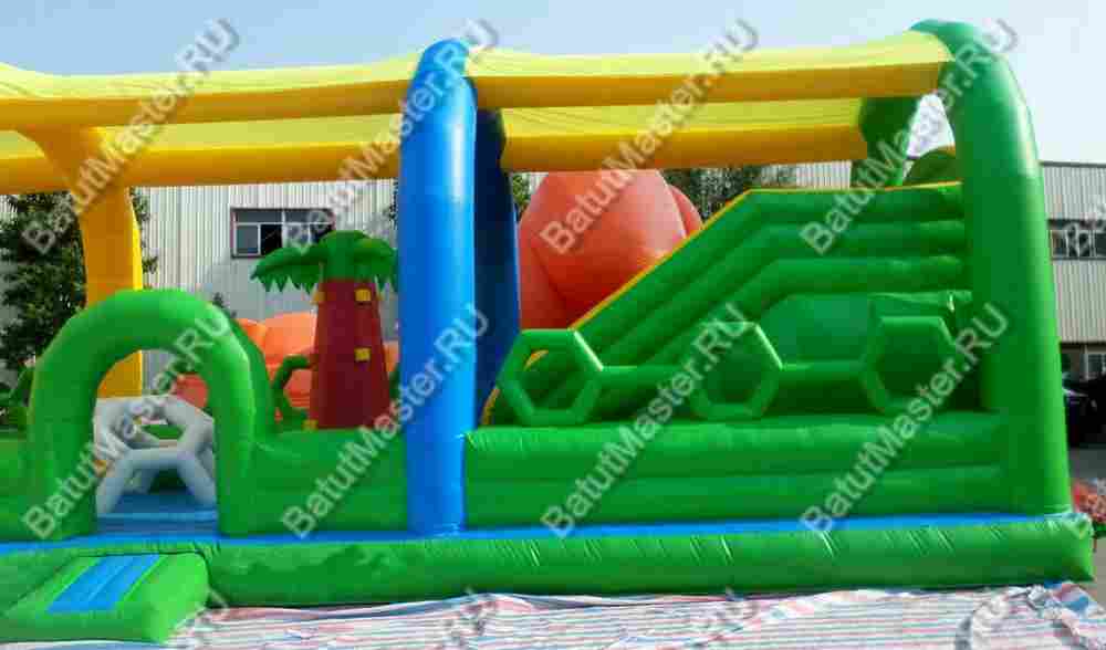 Надувной батут "Весёлая плантация" 12*5*6 м