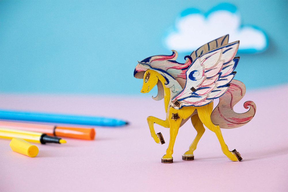 Набор миниатюрных моделей "Для девочек" (UNIWOOD) - Деревянный конструктор, 3D пазл, сборная модель