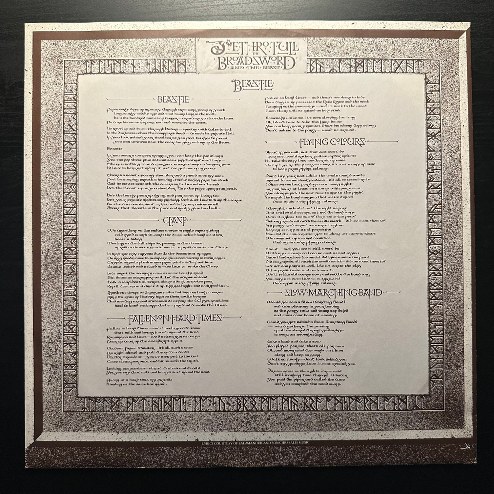 Jethro Tull - The Broadsword And The Beast (Германия 1982г.)