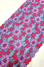 Кружево эластичное мультиколор К016