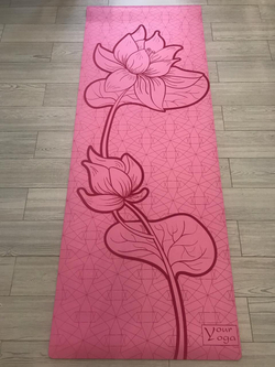 Каучуковый коврик для йоги Flower 183*65*0,4 см
