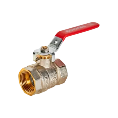 Кран шаровой полнопроходной ROMMER - 1" (ВР/ВР, PN40, ручка-рычаг)
