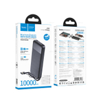 Hoco J163 Wonderful портативный аккумулятор с 4 кабелями (10000mAh)