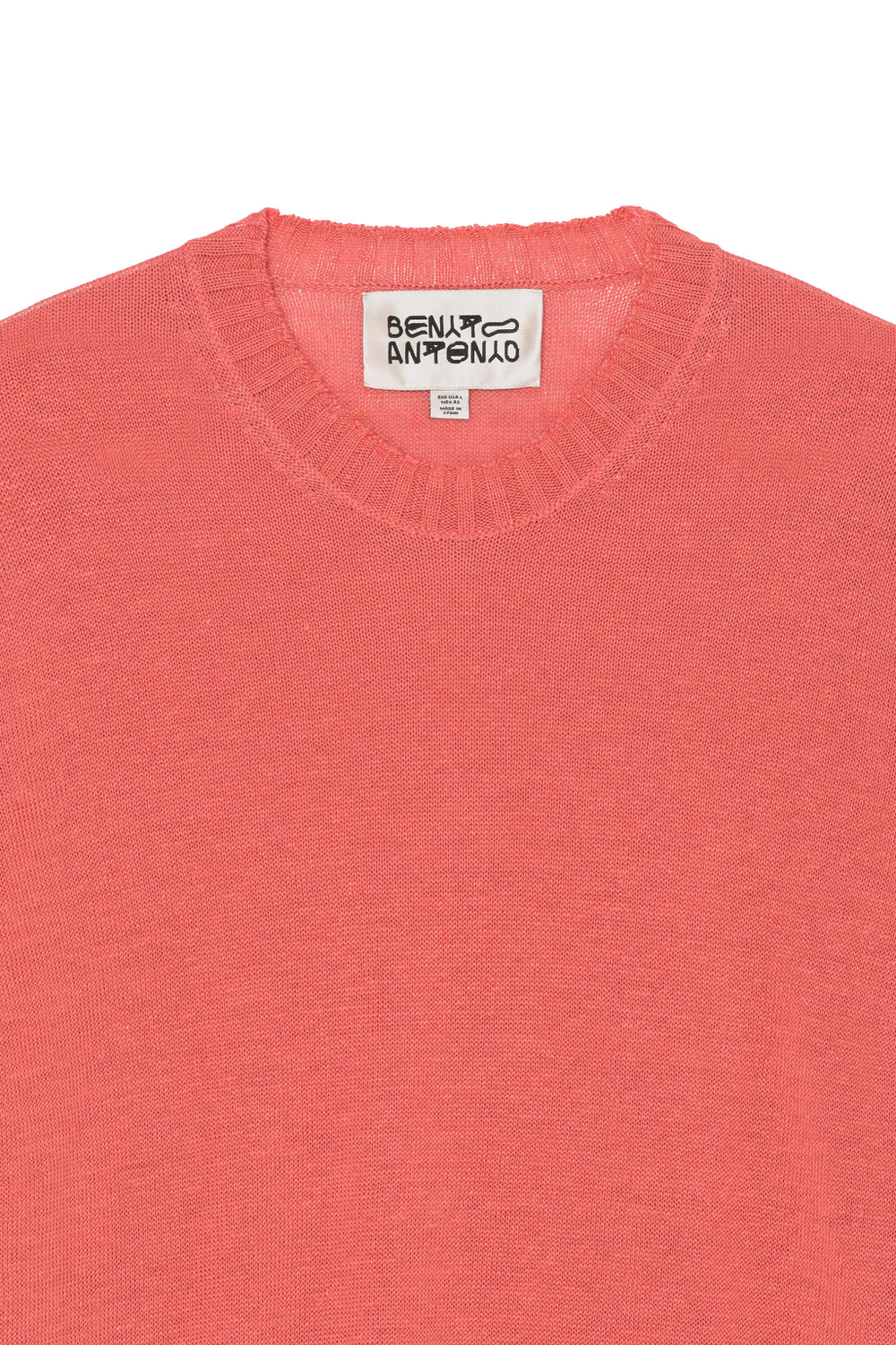 ZARA X BENITO ANTONIO СВИТЕР ИЗ 100% ЛЬНА, РОЗОВАТЫЙ