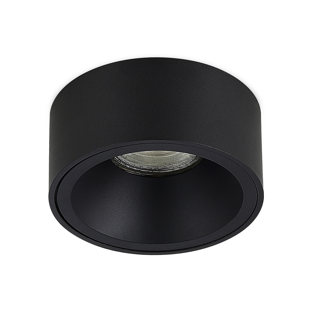 Светильник встраиваемый MUNICH под лампу GU10,  цвет черный,  D82xH57, 2мм,  IP20