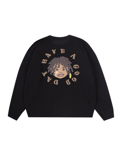 Свитер HARSHandCRUEL "BLM Logo" Oversized Knitted Sweater