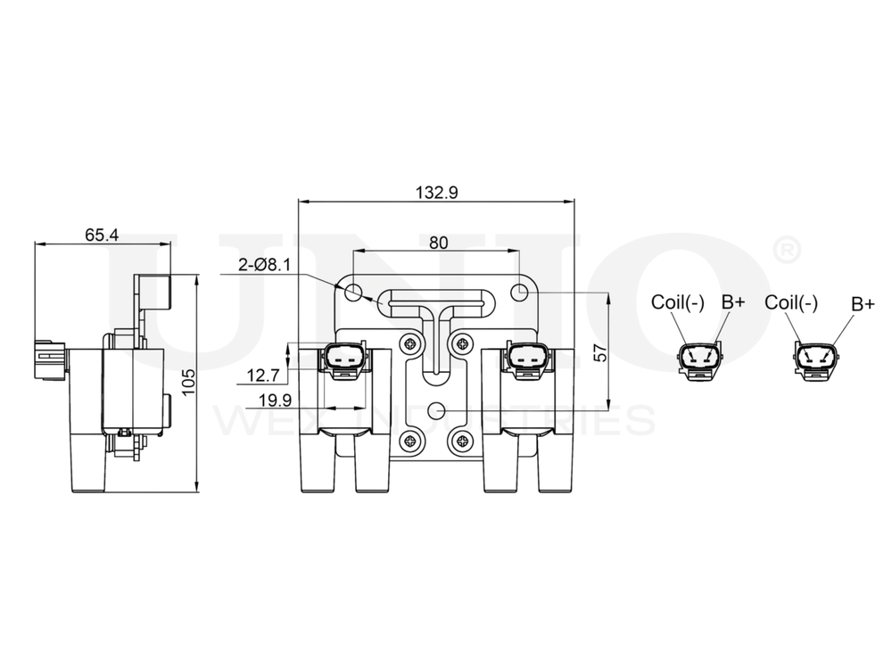 Катушка зажигания UNIO IGC-20002
