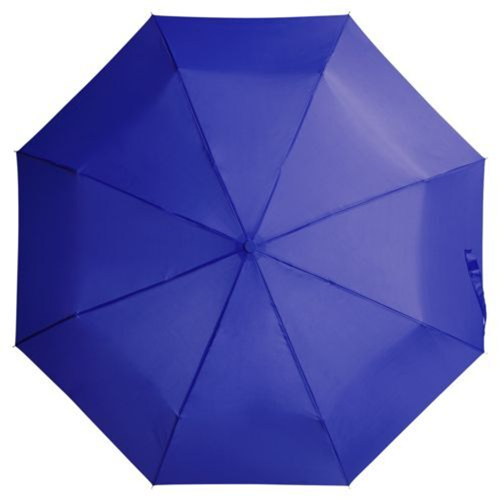 Зонт синий складной с нанесением логотипа