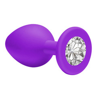 Анальная пробка 7,5см Lola Games Emotions Cutie Small Purple Clear Crystal 4011-04Lola