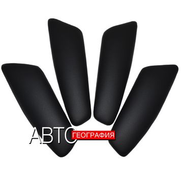 Мягкие накладки на ручки дверей Renault Kaptur (2016-наст. время) из экокожи