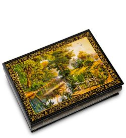 Народные промыслы ШК-11/ 6-G Шкатулка в технике декупаж (13х18х4)